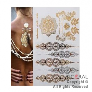 PLANCHA DE TATUAJES MANDALA (PACK X 6 UNIDADES)